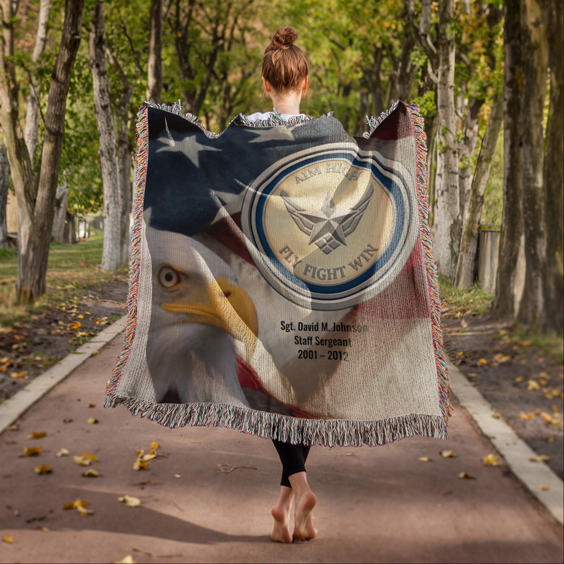 Air Force Veteran Blanket – Personalized Military Gift | LaurelVine - Laurelvine 