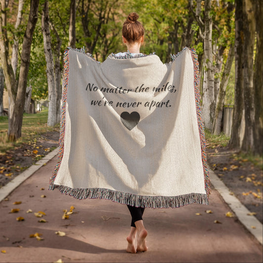 Always Together Blanket – Military & Long-Distance Love Gift, Cozy Keepsake for Couples