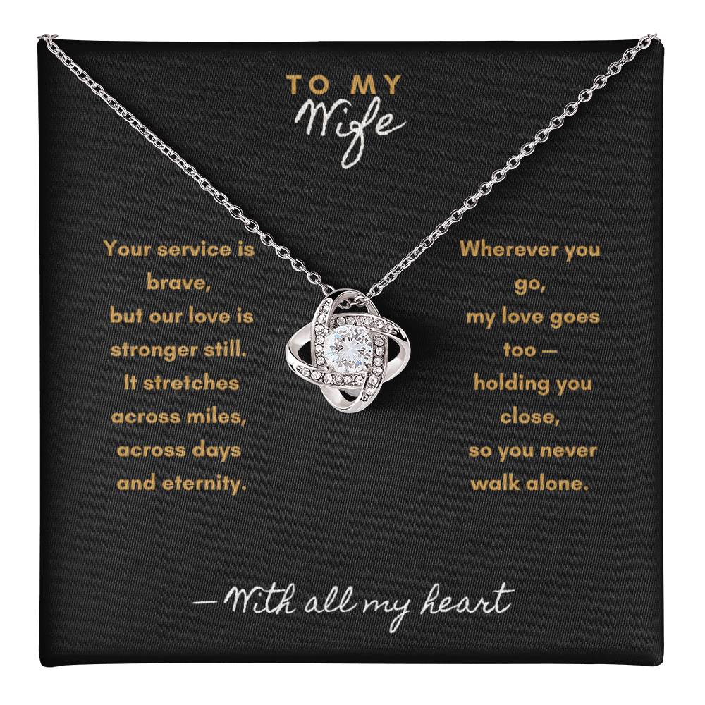 My Heart Stands with You – Military & First Responder Gift for Wife - Laurelvine 