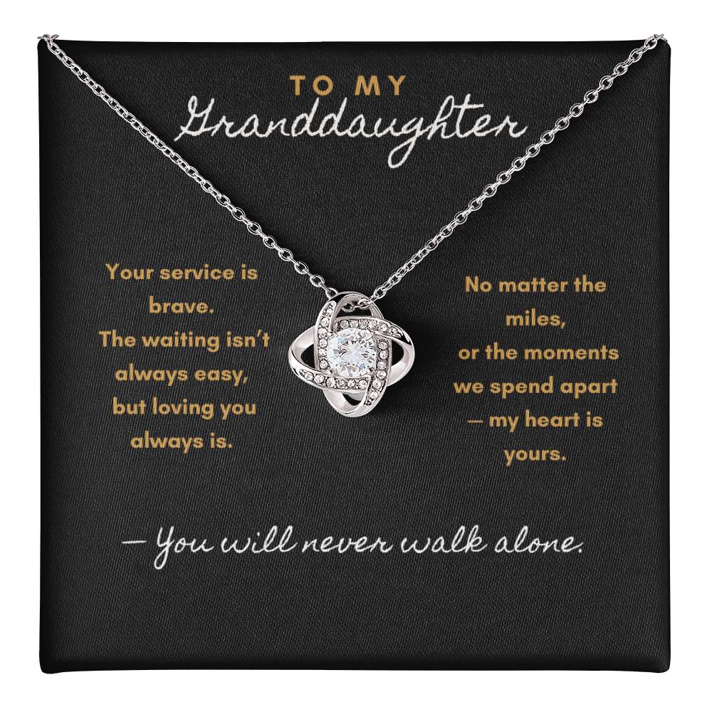 Never Apart Necklace – Military & First Responder Gift for Granddaughter - Laurelvine 